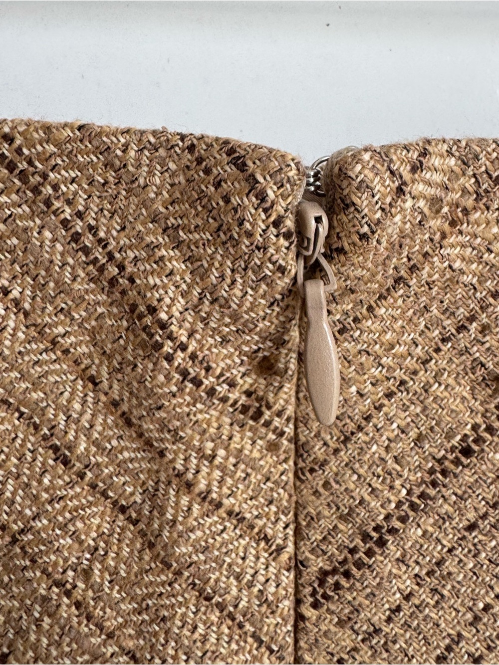 Lauren Ralph Lauren Herringbone Linen Blend Tweed Skirt women 18 Aline luxury - Picture 5 of 13